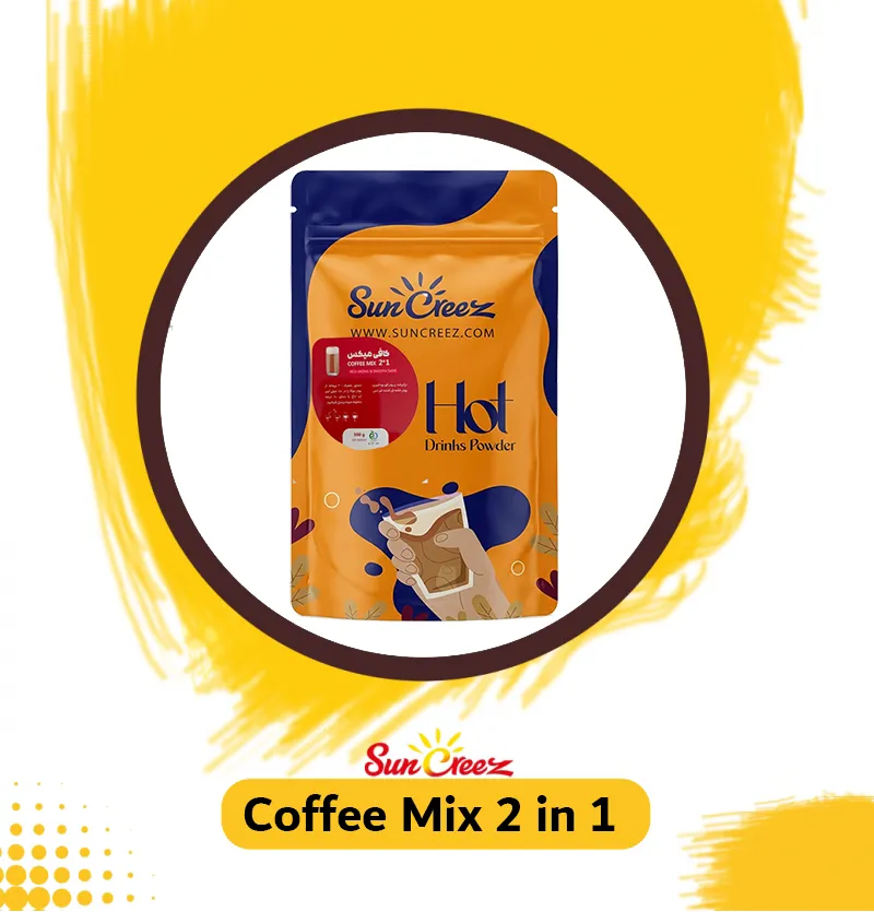 کافی میکس 2 در 1 نیم کیلویی بدون قند سانکریز | Suncreez